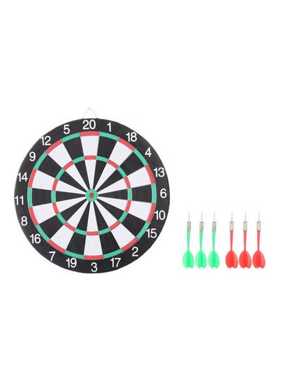 Buy Dartboard Game With 6 Darts 17cm in UAE