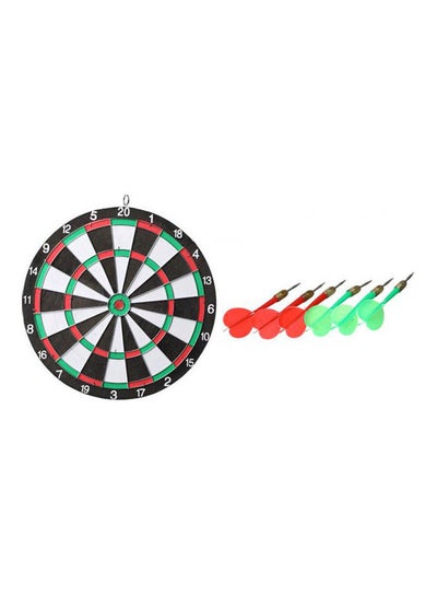 Buy Dart Board Game With 6 Darts 43cm in UAE