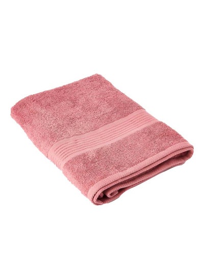 Buy Essential Carded Bath Sheet Pink 90x150cm in Saudi Arabia