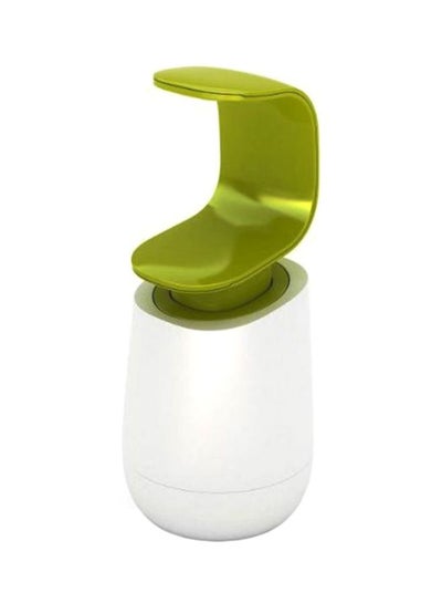 Buy C-Type Hand Pressing Soap Dispenser White/Green 19x8.5cm in Saudi Arabia