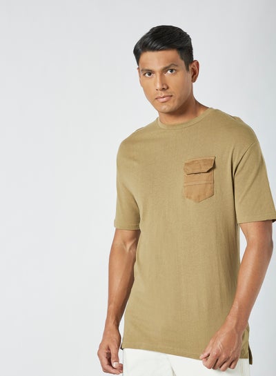 Buy Flap Pocket T-Shirt Army in Egypt