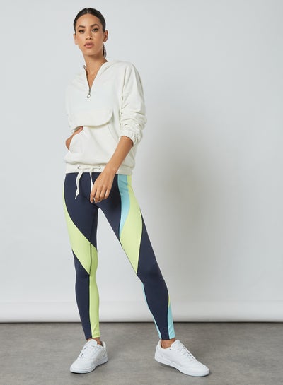 Les Mills High-Rise Colorblock Lux Leggings Vector Navy price in Egypt, Noon Egypt