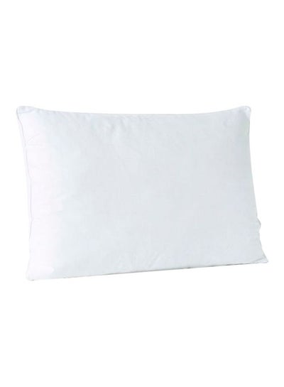 Buy Cozy Medium Support Pillow Cotton White 50x75cm in Saudi Arabia