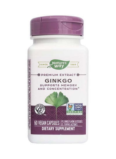 Buy Nature's Way Ginkgo, 60 Vegan capsules in Saudi Arabia