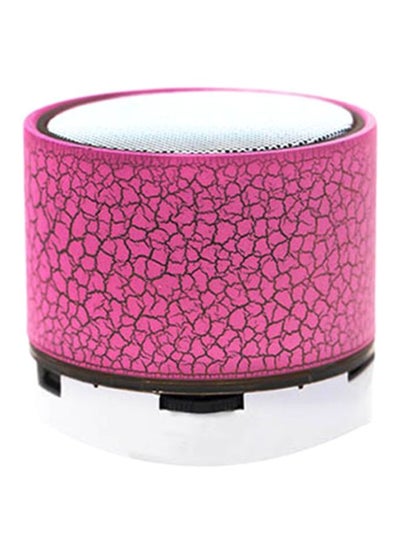 Buy Portable Bluetooth Speaker With Light Effect And TF Card Slot 5x15x10cm Pink/White/Black in Saudi Arabia