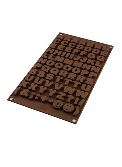 Buy Easy Choc Alphabet Mould Brown 2.8x1.8cm in Saudi Arabia