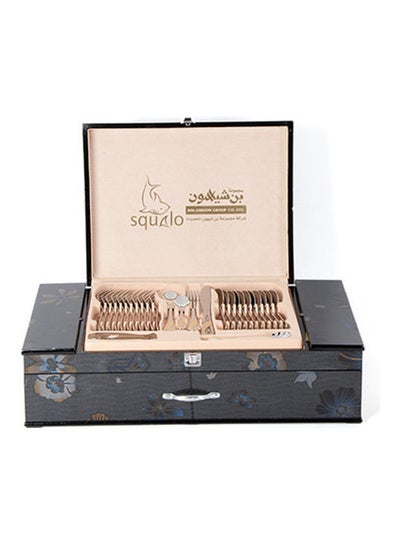 Buy 72-Piece Stainless Steel Cutlery Set Silver/Gold in Saudi Arabia