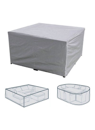 Buy Waterproof Dust-Proof UV-Resistent Patio Furniture Cover Silver in Saudi Arabia