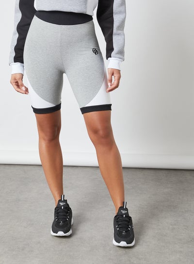 Buy Contrast Cycling Shorts Grey Marl in UAE