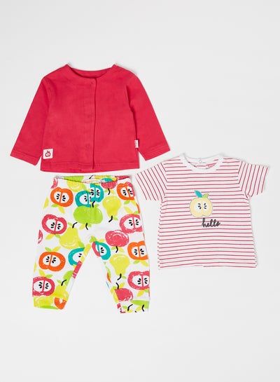 Buy Baby T-Shirts and Jogger Set Fuchsia in Egypt