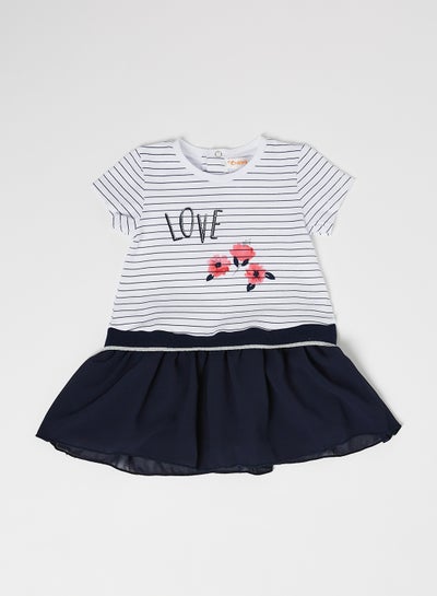 Buy Baby Striped Dress Navy Blue in Egypt