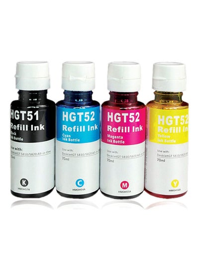 Buy 4-Piece Ink Colour For HP Printer Multicolour in UAE