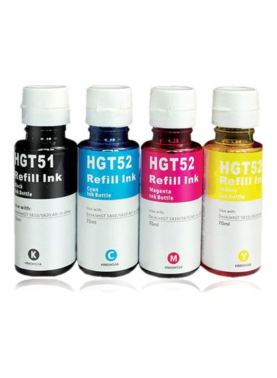 اشتري 4-Piece Ink Colour For HP Printer متعدد الألوان في الامارات