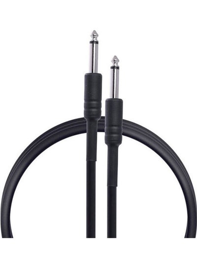 Buy 1/4 Male Mono To 1/4 Male Mono Cable For Mic Black in Egypt