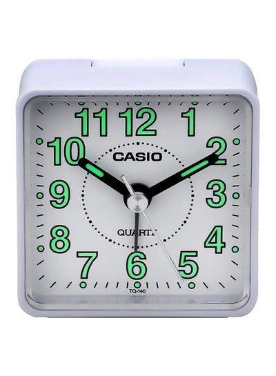 Buy Analog Table Alarm Clock TQ-140-7DF White/Green 57×57×33mm in UAE