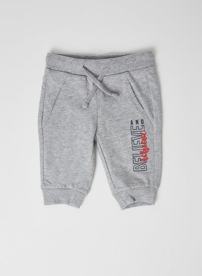 Buy Baby Elasticated Sweat Shorts Grey in UAE