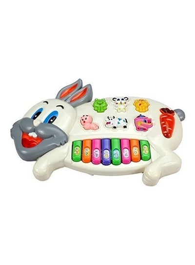 Buy Musical Rabbit Piano Toy with Flashing Light & Sound in Egypt