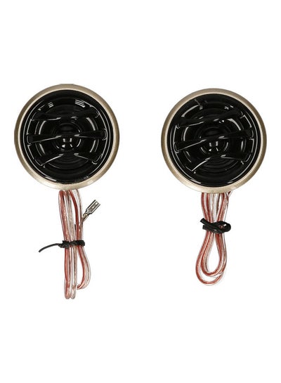 Buy 2-Piece 130W High Efficiency Mini Dome Tweeter Speaker for Car Audio System in UAE