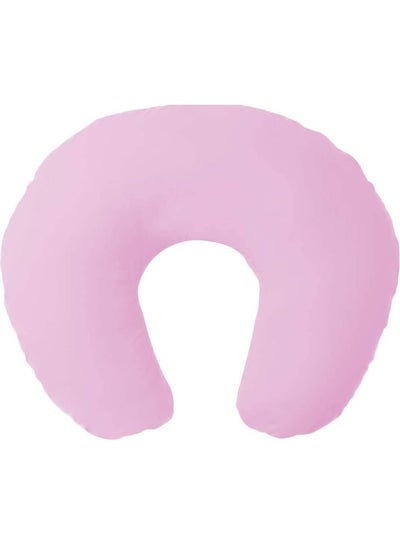 Buy Soft Neck Pillow Polyester Pink 45x45cm in Saudi Arabia