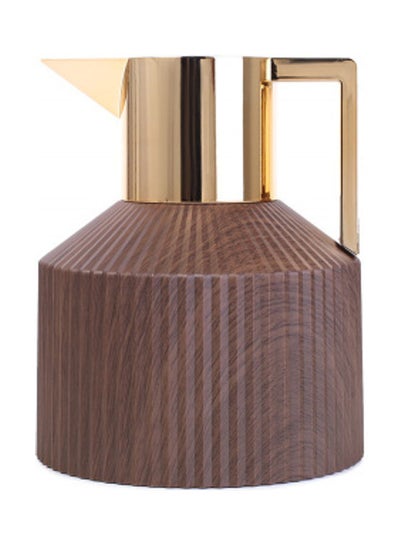 Buy Thermos Coffee Flask Brown/Gold in Saudi Arabia