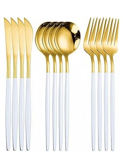 Buy 12-Piece Cutlery Set Multicolour in UAE