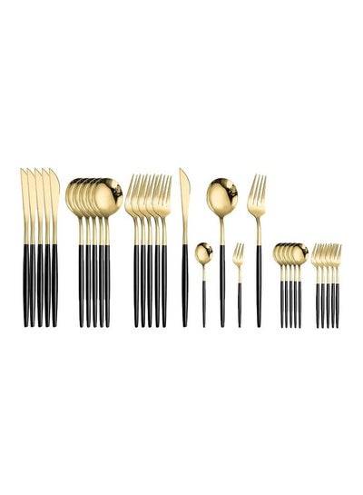 Buy 30-Piece Cutlery Set Multicolour in Saudi Arabia