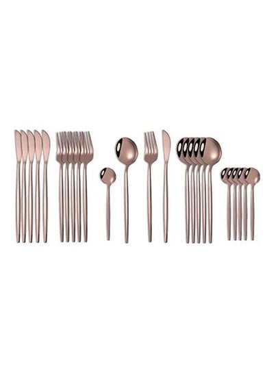 Buy 24-Piece Tableware Cutlery Set Multicolour in Saudi Arabia