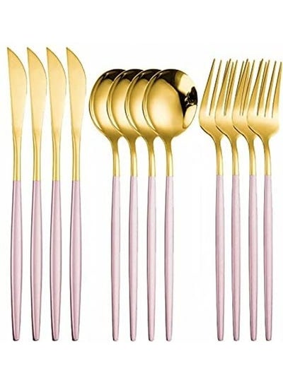 Buy 12-Piece Cutlery Set Multicolour in UAE