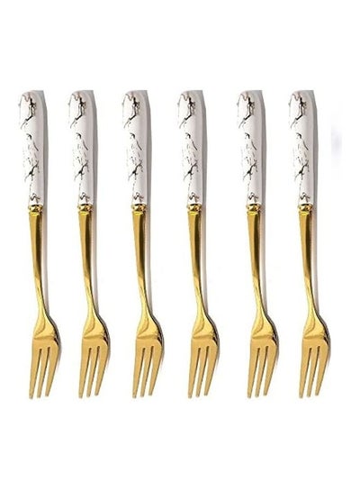 Buy 6-Piece Dinnerware Cutlery Set Multicolour in Saudi Arabia