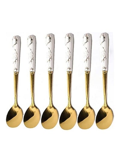 Buy 6-Piece Dinnerware Cutlery Set Multicolour in Saudi Arabia