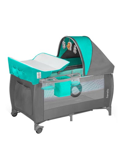 Buy Sven Plus 2 In 1 Travel Bed Baby Playpen, Turquoise Blue in Saudi Arabia