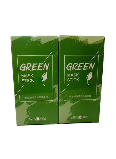 اشتري ستيك ماسك الطين المنقي بالشاي الأخضر من قطعتين 40جرام في السعودية