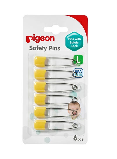 Buy Safety Pin, Pack of 6 - Assorted in UAE