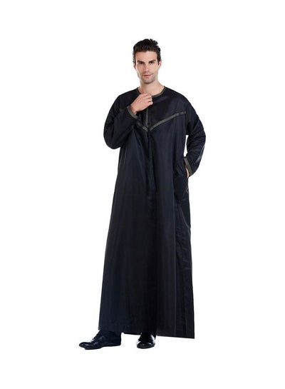 Buy Long Sleeve Casual Abya Black in Saudi Arabia