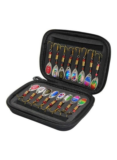 Buy 16-Piece Fishing Lure Spinner Bait Spoon Set in UAE