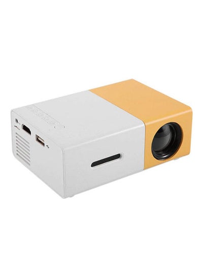 Buy YG300 Portable LCD Mini Projector 25 Lumens AK-11094-AGM277 White/Yellow in Egypt