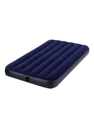 Buy Twin Dura-Beam Series Classic Downy Airbed Combination Blue 99x191x25cm in UAE