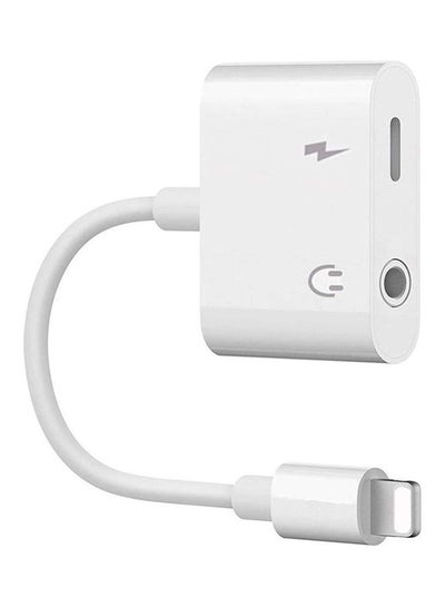 Buy Headphone Jack Adapter For iPhone White in Saudi Arabia