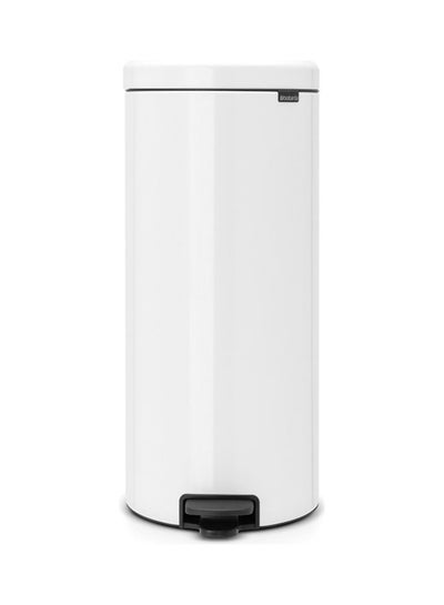 Buy Pedal Bin Newicon With Inner Bucket White 30Liters in UAE