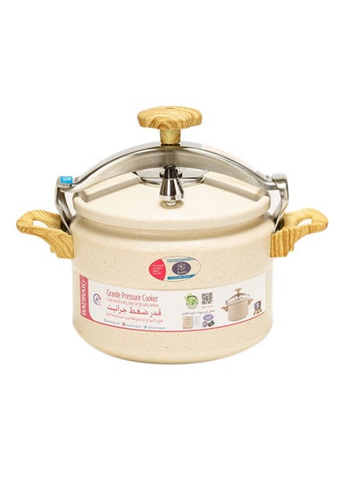 Buy Aluminum Granite Pressure Cooker White/Beige/Silver 11Liters in Saudi Arabia