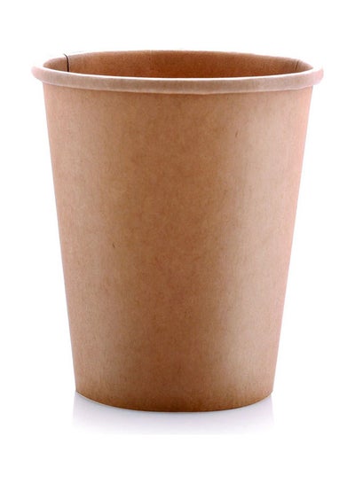 Buy 130-Piece Kraft Paper Cup Brown 60ml in Saudi Arabia