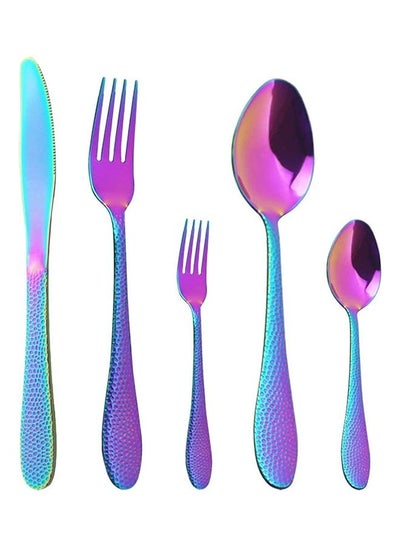 Buy 5-Piece Cutlery Set Multicolour in UAE