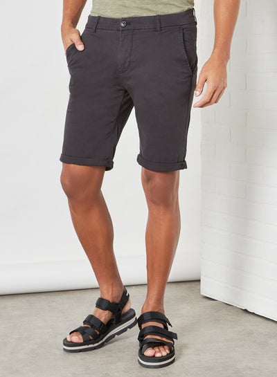 Buy Superflex Chino Shorts Black in UAE