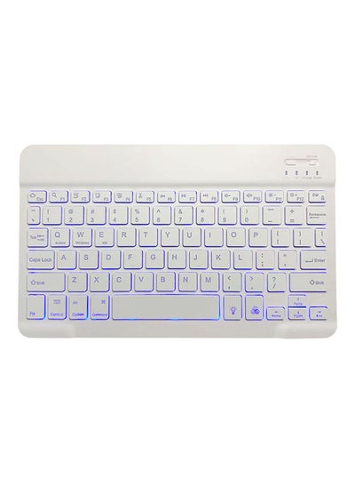 Buy Wireless Bluetooth Keyboard for Mac/IOS, Android and Windows Tablet White in UAE