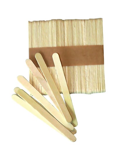 Buy 50-Piece Mini Ice Cream Stick Beige in UAE