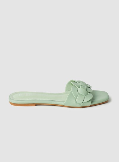 Buy Casual Flat Sandals Mint in Saudi Arabia