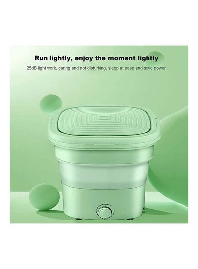 Buy Portable Mini Folding Washing Machine 2152003 Green in UAE