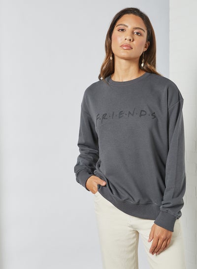 Buy FRIENDS Oversized Sweatshirt Grey in Egypt
