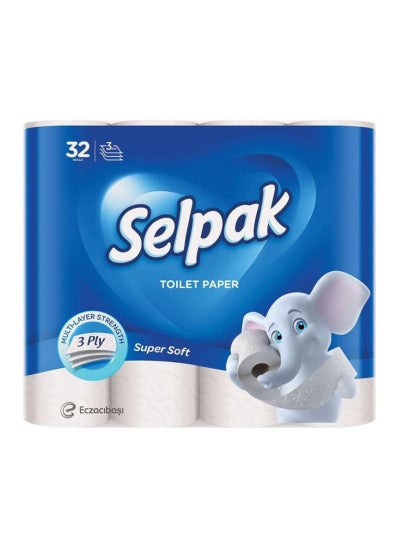 اشتري Pack Of 32 Super Soft Toilet Paper في الامارات