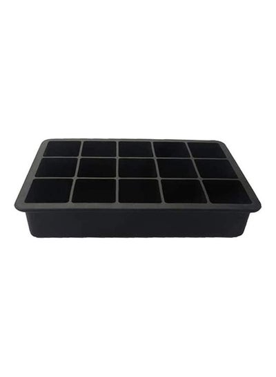 Buy Silicone Ice Cube Molds With Lid B76 Black in Saudi Arabia